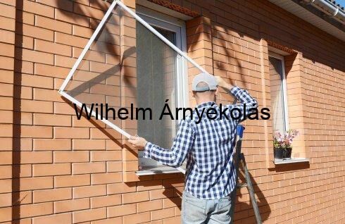 Alumínium fixkeretes szúnyogháló üvegszálas hálóval, ideális védelem rovarok ellen.